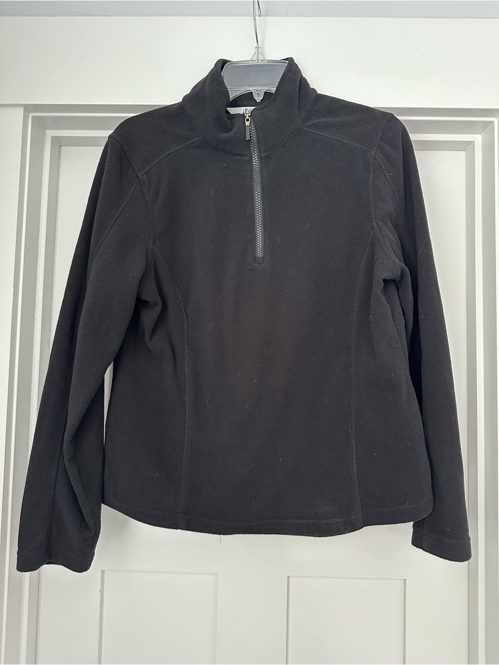 IZOD Black Fleece Quarter-Zip Pullover